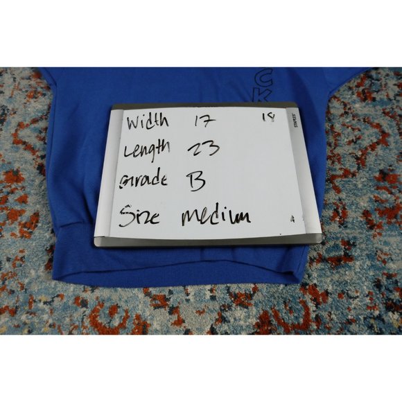 Vintage 1980s Mickey Mouse Disney blue V-neck sweatshirt size Medium sweater - Picture 4 of 4